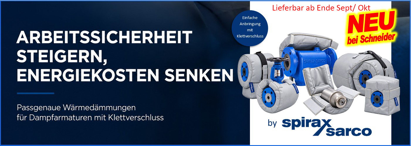 Wärmedämmungen für Dampfarmaturen
