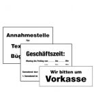 Hinweis- und Informationsschilder