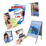 Werbeplakate, Stockfahnen, Flyer und Zubehör