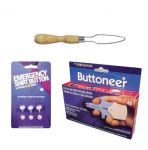 Emergency buttons and fasteners