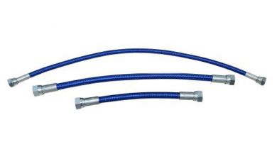 PTFE-Schlauch, 3/8" x 350 mm, mit Edelstahl- 