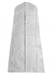 Kleiderschutzhülle 60/91x182 cm, weiß/ transp., PP 