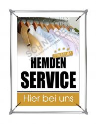 Plakat-Spannrahmen-Set, Alu, für DIN A2 Poster, 