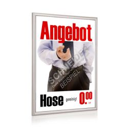 Klapprahmen, Alu, silber matt, inkl. Schrauben 