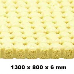 Silikon-Vollschaum perforiert / gelocht, gelb 