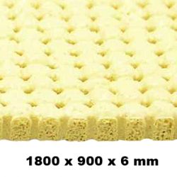 Silikon-Vollschaum perforiert / gelocht, gelb 