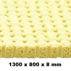 Silikon-Vollschaum perforiert / gelocht, gelb 