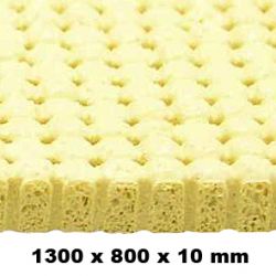 Silikon-Vollschaum perforiert / gelocht, gelb 