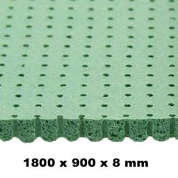 Silikon-Vollschaum perforiert / gelocht, grün 