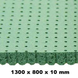 Silikon-Vollschaum perforiert / gelocht, grün 