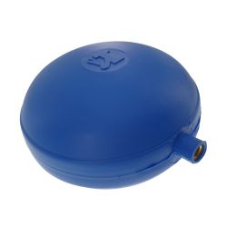 Float ball plastic ø 90 x 60 mm, flat, blue, 80°C 