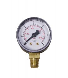 Manometer 0- 4 bar, 1/4" ,Ø 63 mm 