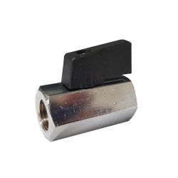 Robinet à bille Mini FxF, 1/4", 0-10 bar,-10/+80°C 