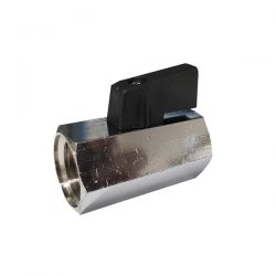 Robinet à bille Mini FxF, 1/2", 0-10 bar,-10/+80°C 