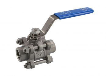 Ball valve for steam 3/8", FxF, stainless steel 