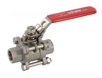 Ball valve for steam 3/8", FxF, stainless steel 
