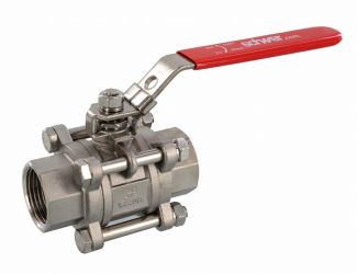Ball valve for steam 1", FxF, stainless steel 