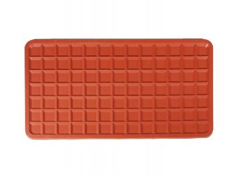 Silikon-Untersetzer ohne Rand, rot, 135 x 240 mm 