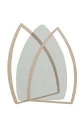 Edelstahlsohle-Einlagen, 3-teilig, HOFFMAN EDM2 