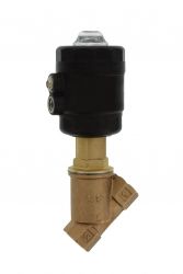 Pneumatisches Schrägsitzventil M+M G 1/2", Bronze 