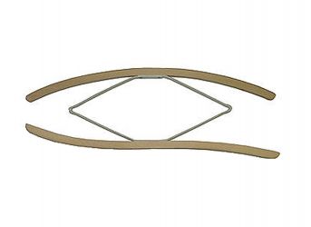 Ärmelspanner gebogene Holme, 680 mm lang 