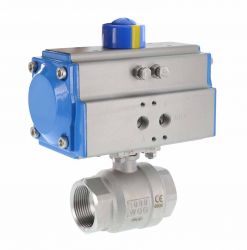 Kugelhahn pneumatisch, 1 1/4" SF, 2-Wege 