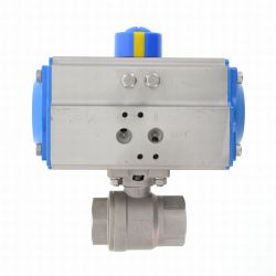 Kugelhahn pneumatisch, 1" DE, 2-Wege 