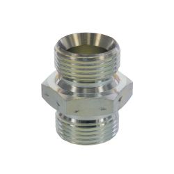 Embout double G 1" x G 1", laiton nickelé 