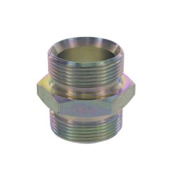 Double nipple G 1 ½" x G 1 ½", nickel-plated brass 