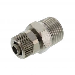 Raccord à vis conique droit, R 3/8 pour 8 x 6 mm 