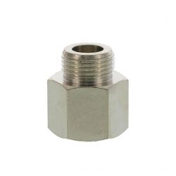 Muffe Sechskant, G 3/8" (IG) x G 3/8" (AG) 