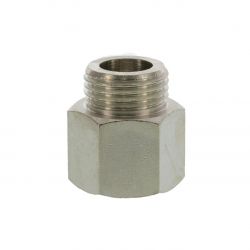 Muffe Sechskant, G 1/2" (IG) x G 1/2" (AG) 