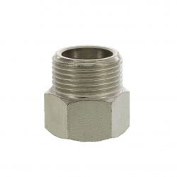 Muffe Sechskant, G 1/2" (IG) x G 3/4" (AG) 