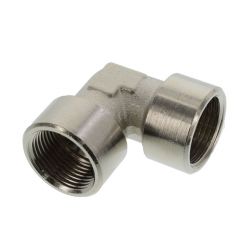 Coude 90° 3/4" x 3/4" , laiton nickelé, 
