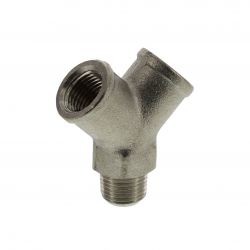 Raccord en Y G 1/8" (F) x R 1/8" (M) x G 1/8" (F) 