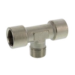 Raccord en T, G 1/2" (F) x R 1/2" (M) x G 1/2" (F) 