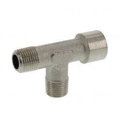 T-Stück  R 1/8" (AG) x R 1/8" (AG) x G 1/8" (IG) 