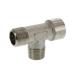 T-Stück  R 1/2" (AG) x R 1/2" (AG) x G 1/2" (IG) 