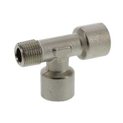 T-Stück  G 1/8" (IG) x G 1/8" (IG) x R 1/8" (AG) 