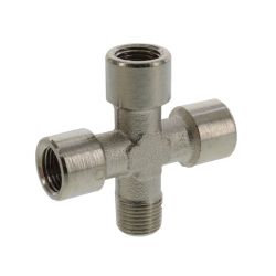 Kreuz-Stück R 1/8" (AG) x G 1/8" (IG) 