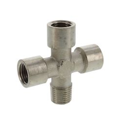 Kreuz-Stück R 1/4" (AG) x G 1/4" (IG) 