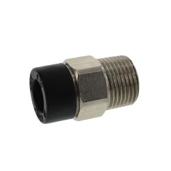 Raccord instantané droit 10mm x R3/8" conique mâle 