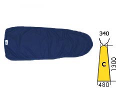 Bezug Polyester/ Baumwolle, blau, Mod. C 