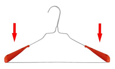 Schulterformerkappen aus Plastik, rot 