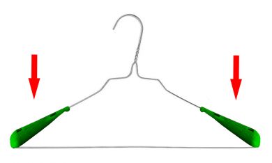 Schulterformerkappen aus Plastik, grün 