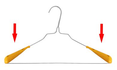 Schulterformerkappen aus Plastik, gelb 