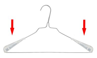 Schulterformerkappen aus Plastik, transparent 