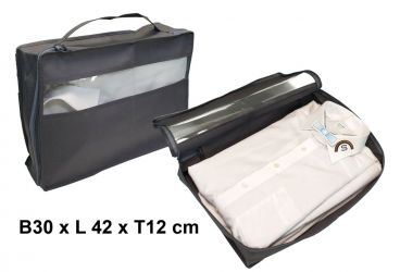 Poche pour chemise prof., PP, gris, H12,W30,L42cm 