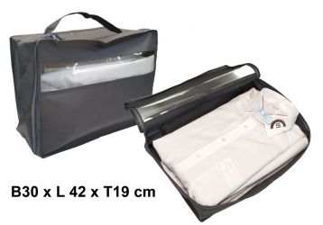 Poche pour chemise prof., PP, gris, H19, W30,L42cm 