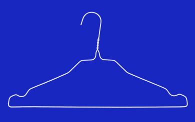 Drahtbügel  2,30 mm K, Kragenform, mit Rockkerben 